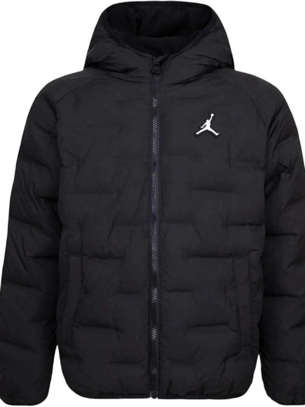 Jordan Welded Puffer Jacket Junior Kid's Hood Jacket Black